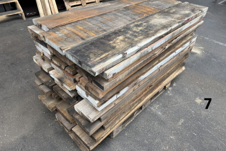 Aanbieding per pallet. Oud houten planken uit de havens!
